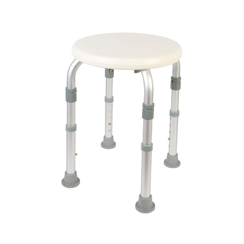 Height Adjustable Round Shower Stool For Elderly Shower