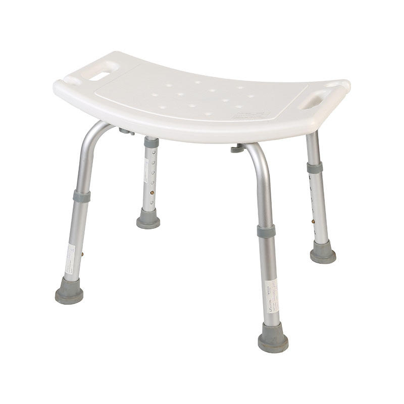 Anti-Slip Adult Curved Shower Stool Outer Legs With Shower Head